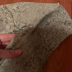 Green Patterned Leggings Lululemon size 2